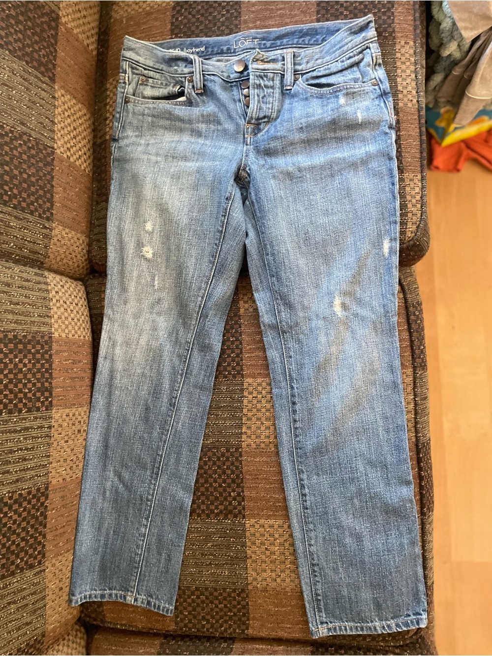 LOFT Light Blue Straight-Leg Jeans